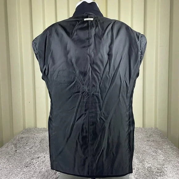 Vestimenta 2-Piece Suit Jacket Men's Size 40R Black Wool with Vest Made in Italy